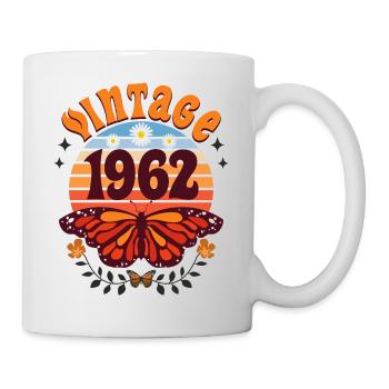 Rétro et Vintage 1962 Femme 60 Ans Anniversaire - Mug blanc - blanc - Droite