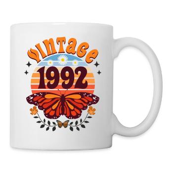 Rétro et Vintage 1992 Femme 30 Ans Anniversaire - Mug blanc - blanc - Droite
