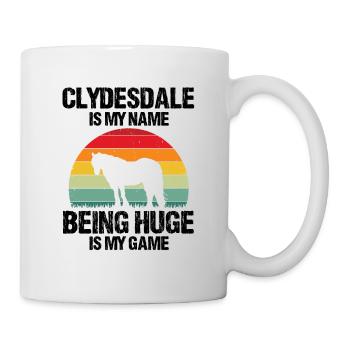 Conception Clydesdale pour clydesdale Riders - Mug blanc - blanc - Droite