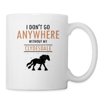 Conception Clydesdale pour clydesdale Riders - Mug blanc - blanc - Droite