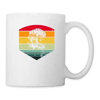Mushroom Fungal Lover Retro Fungi Forest Gift idea - Mug - white - Right