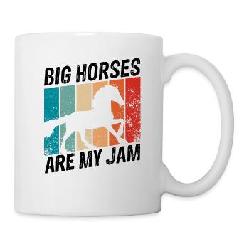 Conception Clydesdale pour clydesdale Riders - Mug blanc - blanc - Droite