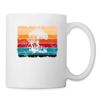 Mushroom Fungal Lover Retro Fungi Forest Gift idea - Mug - white - Right