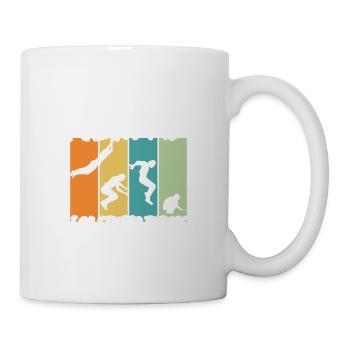 Follow Me Not Running Jump Flip Freerunning - Mug - white - Right
