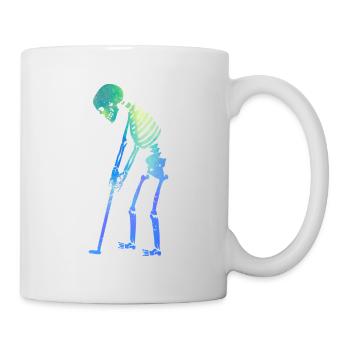 Skeleton Golfer Funny Halloween Golfing Sport - Mug - white - Right