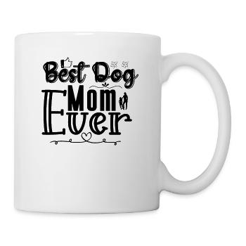 Best dog mom ever - Mug - white - Right