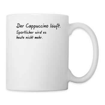 the cappuccino runs It doesn't get any sportier - Mug - white - Right