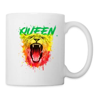 Lion Lion Reine Reine Cadeau Confiant - Mug blanc - blanc - Droite
