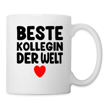 Beste Kollegin Der Welt - Tasse - Weiß - Rechts