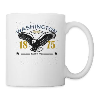 Renton Washington 1875 Adler Vie sauvage Nature - Mug blanc - blanc - Droite