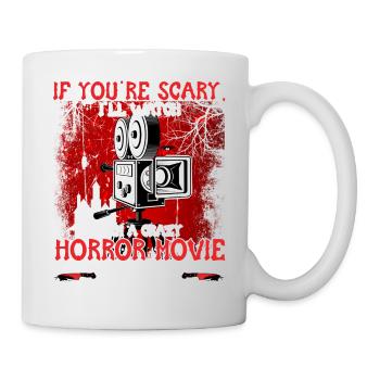 Je suis une dame de film d’horreur folle - Mug blanc - blanc - Droite