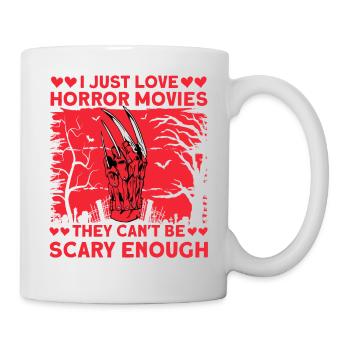 J’adore les films d’horreur - Mug blanc - blanc - Droite