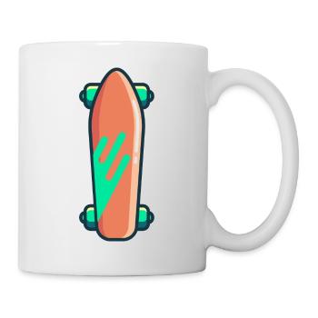 Skateboarder Retro Skateboard Vintage - Tasse - Weiß - Rechts