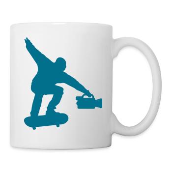 Skateboarder Skateboard Filmmaker - Mug - white - Right