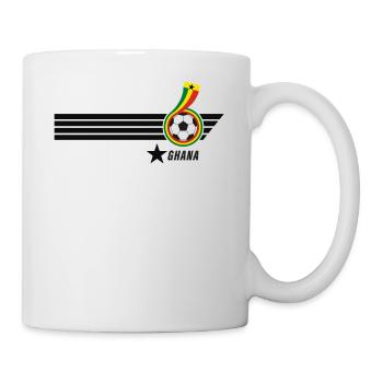 Ghana Black Stars Ghanaisch Fussball Fan Trikot - Tasse - Weiß - Rechts