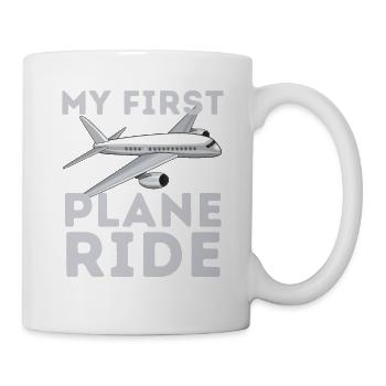 My first plane ride my 1st flight airplane - Mug - white - Right