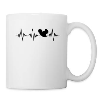 Squirrel Heartbeat - Mug - white - Right