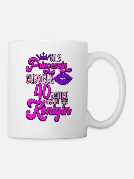 Vor 40 Jahren war ich mal der schnellste 40. - Tasse - Weiß