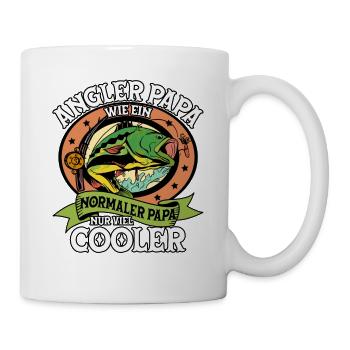 Angeln Angler Papa - Tasse - Weiß - Rechts