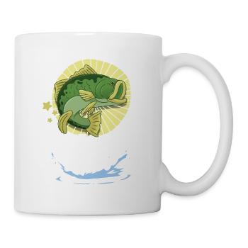Angeln Angler - Tasse - Weiß - Rechts