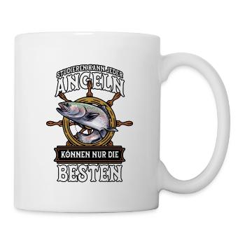 Angeln Angler - Tasse - Weiß - Rechts