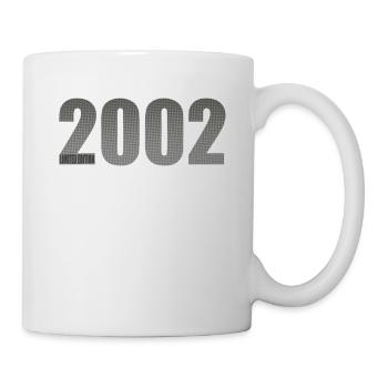 Hommes et femmes Année 2002 pour leur anniversaire - Mug blanc - blanc - Droite