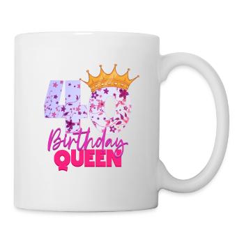 Il y a 40 ans, j’étais le 40 le plus rapide. - Mug blanc - blanc - Droite