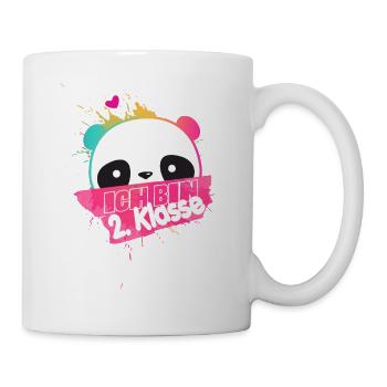 Ich bin 2. Klasse, Schulkind, Grundschule - Tasse - Weiß - Rechts