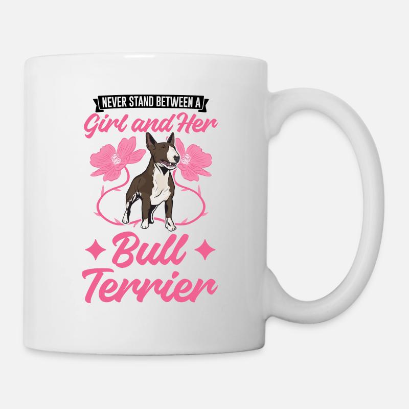 Bullterrier Mädchen Miniature Bull Terrier - Tasse - Weiß