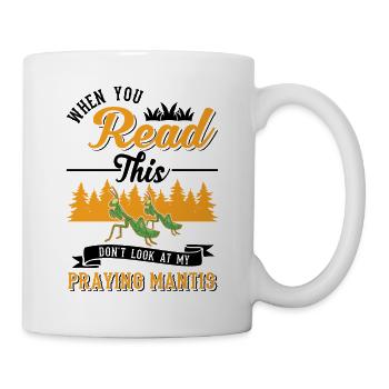 Praying Mantis Gift Mantis Mantis Mantis Fangschrecke - Mug - white - Right