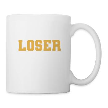 Au moins, je ne suis pas un perdant avec une amputation de 10 orteils - Mug blanc - blanc - Droite