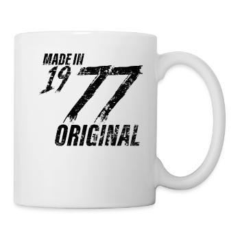 Made In 1977 Year of birth 1977 Birthday Women - Mug - white - Right