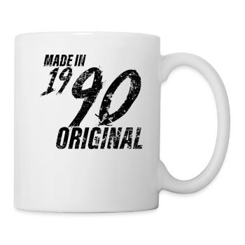 Made in 1990 Year of birth 1990 Birthday Women - Mug - white - Right