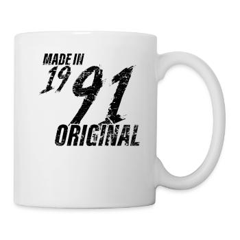 Made in 1991 Year of birth 1991 Birthday Women - Mug - white - Right