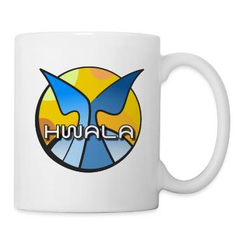 Baleine Bleu Baleine Eau Mer Océan Vague Soleil HWALA - Mug blanc - blanc - Droite