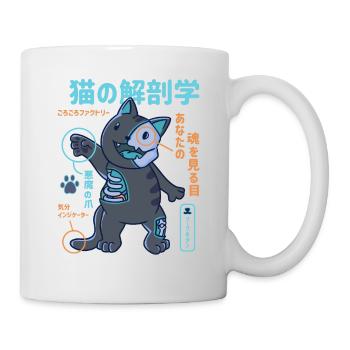 Pour les amoureux des chats Anatomie du chat au Japon - Mug blanc - blanc - Droite