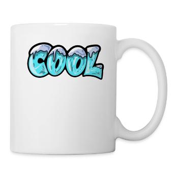 Design Cool Graffiti Style im Eiswürfel Look - Tasse - Weiß - Rechts
