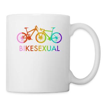 Mountain bike road bike funny motif for - Mug - white - Right