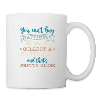 Deltiology card Colleting Deltiologist postcard - Mug - white - Right