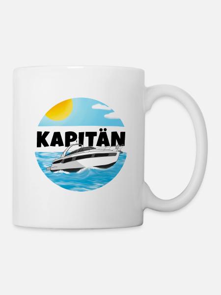 Kapitän Boot - Tasse - Weiß