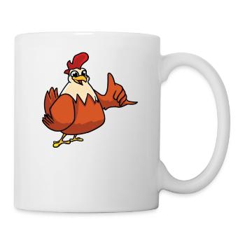 Pas de vie sans poulets - Mug blanc - blanc - Droite