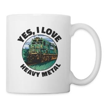Zugverkehr Lokomotive Heavy Metal - Tasse - Weiß - Rechts