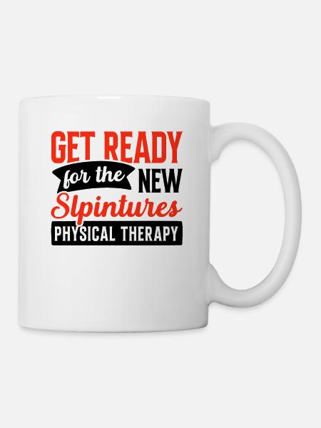 Physikalische Therapie Bereiten Sie sich auf die - Tasse - Weiß