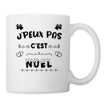 j'peux pas c'est noel noël Noël - Mug blanc - blanc - Droite