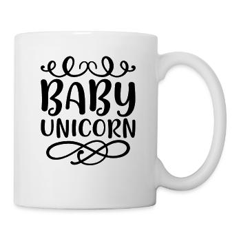 Bébé Einhorn Licorne - Mug blanc - blanc - Droite