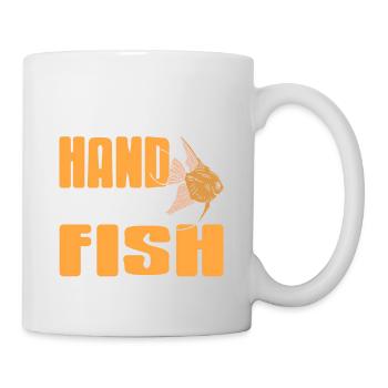 Quand j’ai besoin d’un coup de main, j’ai trouvé mon poisson génial thé - Mug blanc - blanc - Droite