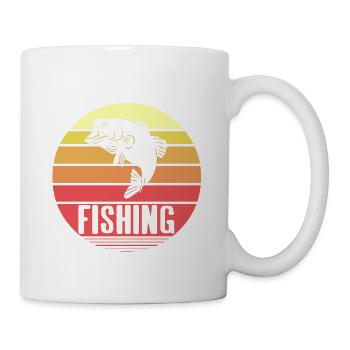 Vintage Retro Awesome Fishing Tea For Anglers - Mug - white - Right