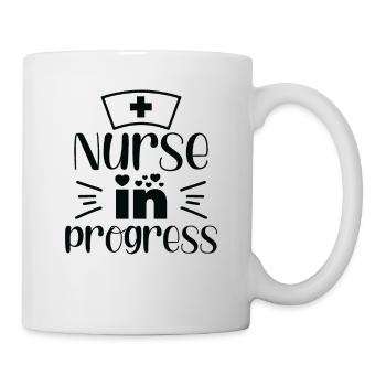 Krankenschwester in Progress - Tasse - Weiß - Rechts