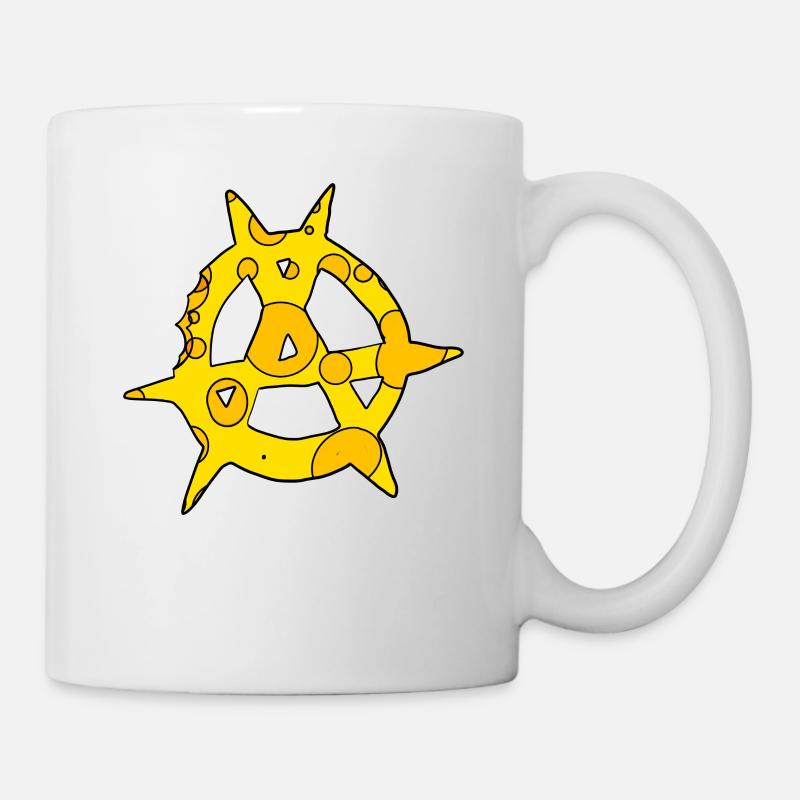 Fromage symbole de l’anarchie - Mug blanc - blanc