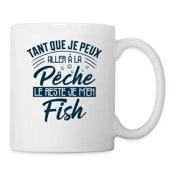 Pêche Humour Le Reste Je M'en Fish Cadeau Pêcheur - Mug blanc - blanc - Droite